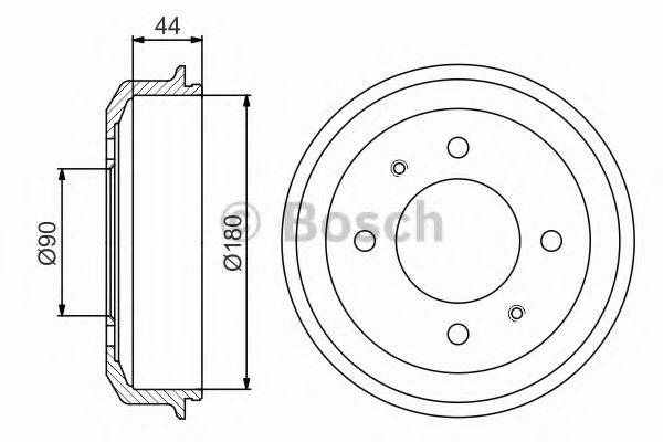 BOSCH 0986477181 Гальмівний барабан