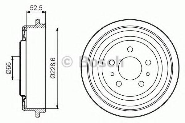 BOSCH 0986477248 Гальмівний барабан