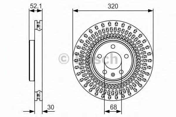 BOSCH 0986479C49 гальмівний диск