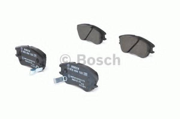 BOSCH 0986494155 Комплект гальмівних колодок, дискове гальмо