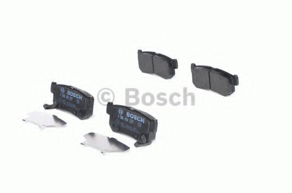 BOSCH 0986494237 Комплект гальмівних колодок, дискове гальмо