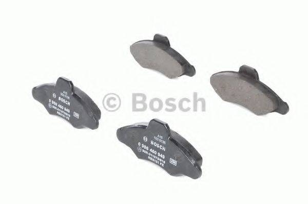 BOSCH 0986460949 Комплект гальмівних колодок, дискове гальмо