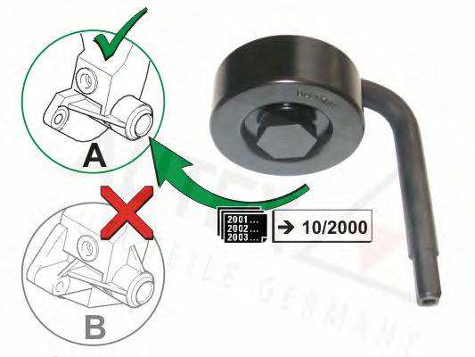 AUTEX 654462 Натяжний ролик, полікліновий ремінь