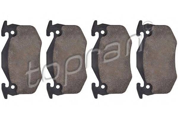 TOPRAN 720250 Комплект гальмівних колодок, дискове гальмо