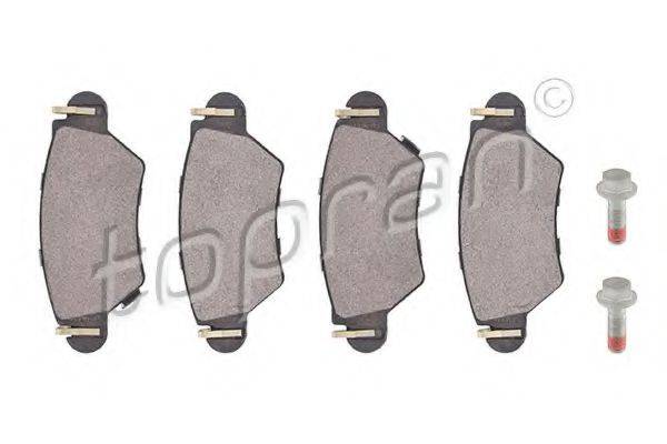 TOPRAN 205946 Комплект гальмівних колодок, дискове гальмо