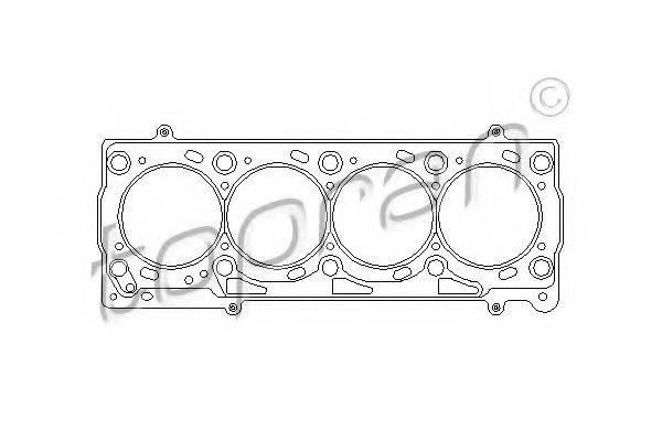 TOPRAN 109357 Прокладка, головка циліндра