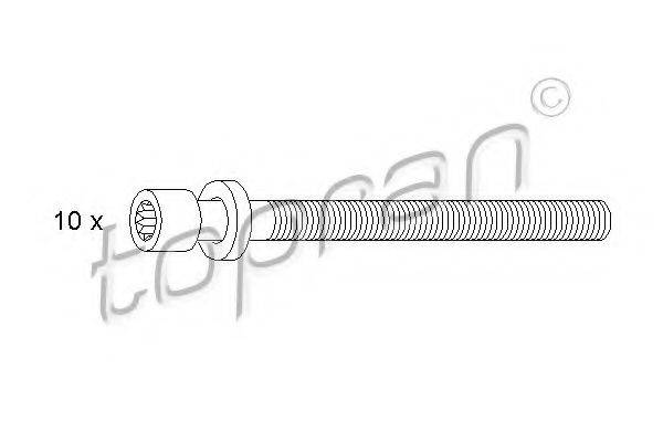 TOPRAN 109545 Комплект болтів головки цилідра