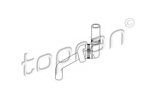 TOPRAN 109020 Шланг радіатора