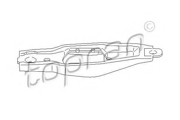TOPRAN 109642 Поворотна вилка, система зчеплення