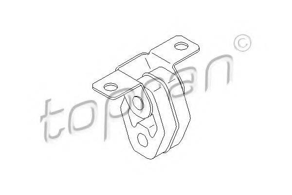 TOPRAN 108898 Кронштейн, глушник