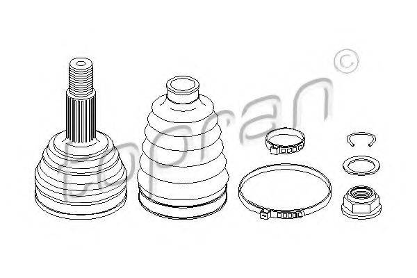 TOPRAN 110808 Шарнірний комплект, приводний вал