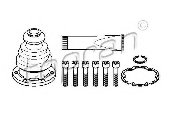 TOPRAN 108213 Комплект пильника, приводний вал