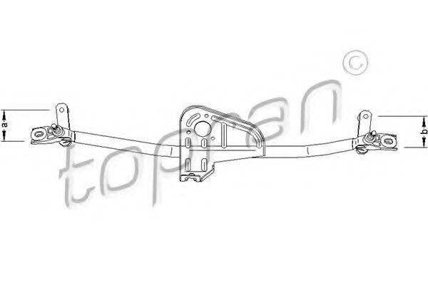 TOPRAN 110695 Система тяг та важелів приводу склоочисника