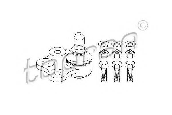 TOPRAN 206473 несучий / напрямний шарнір