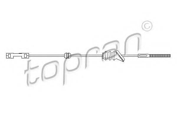 TOPRAN 207377 Трос, стоянкова гальмівна система