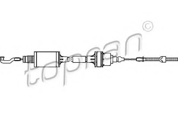 TOPRAN 201349 Трос, управління зчепленням