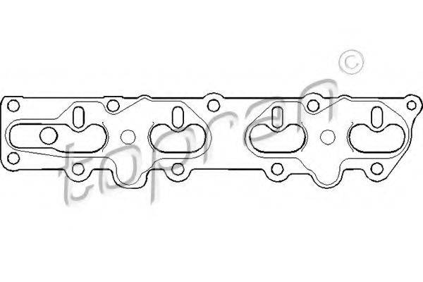 TOPRAN 206603 Прокладка, випускний колектор