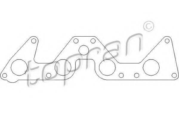 TOPRAN 201679 Прокладка, впускний колектор