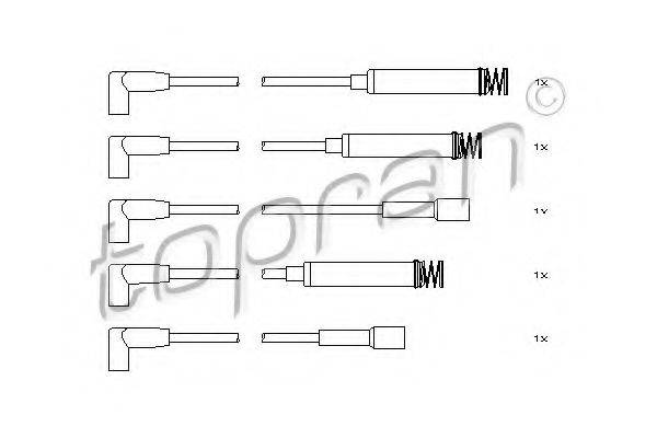 TOPRAN 202514 Комплект дротів запалювання