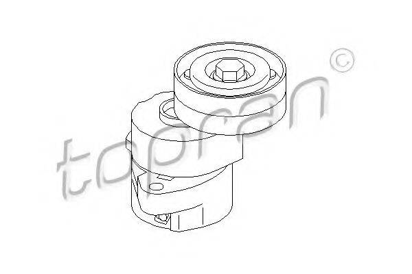 TOPRAN 205736 Натяжний ролик, полікліновий ремінь