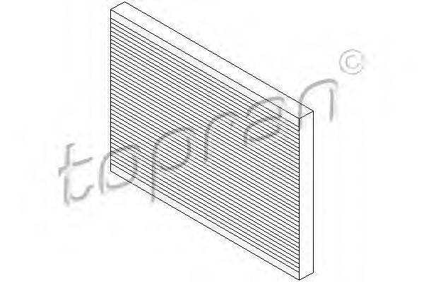 TOPRAN 207568 Фільтр, повітря у внутрішньому просторі