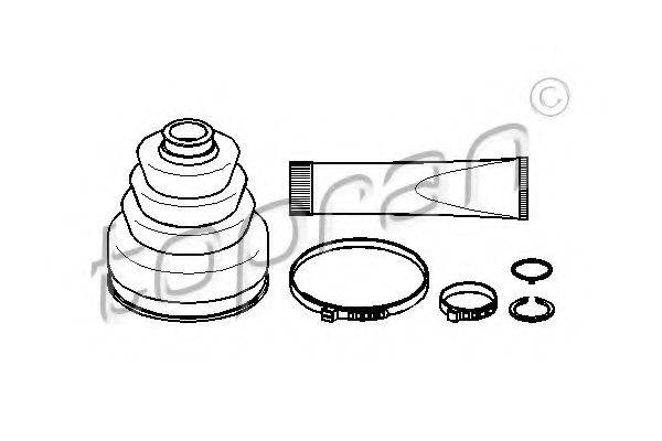 TOPRAN 301658 Комплект пильника, приводний вал