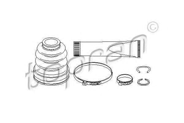 TOPRAN 301941 Комплект пильника, приводний вал