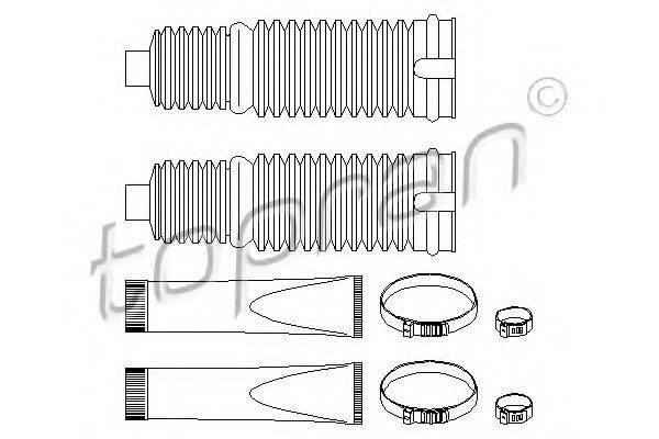 TOPRAN 301232 Комплект пильника, рульове керування