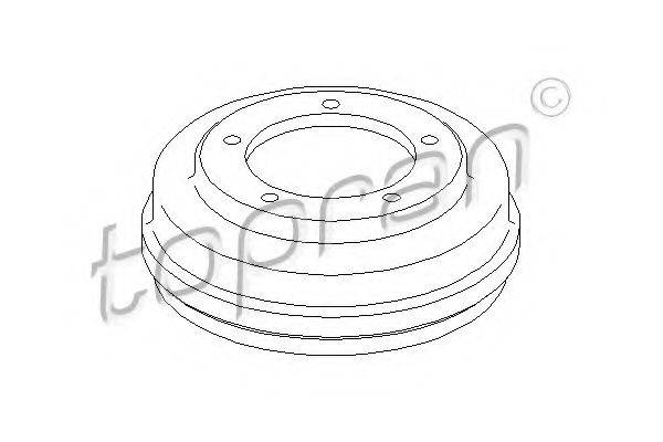 TOPRAN 302344 Гальмівний барабан