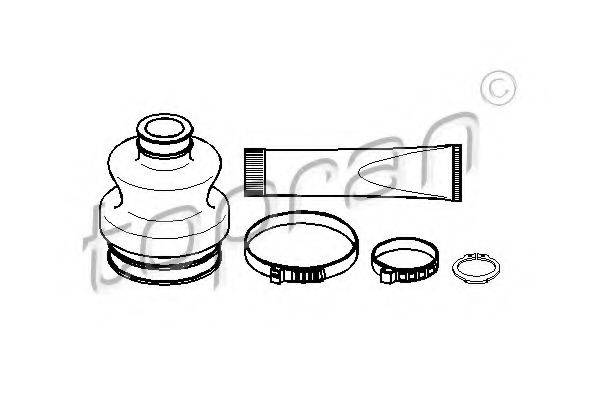 TOPRAN 401236 Комплект пильника, приводний вал