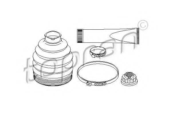 TOPRAN 401921 Комплект пильника, приводний вал