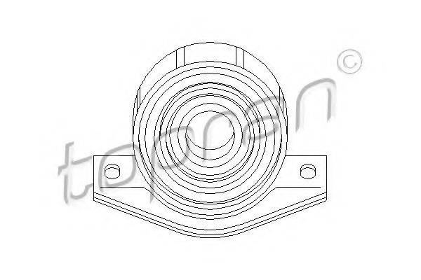TOPRAN 400126 Підвіска, карданний вал