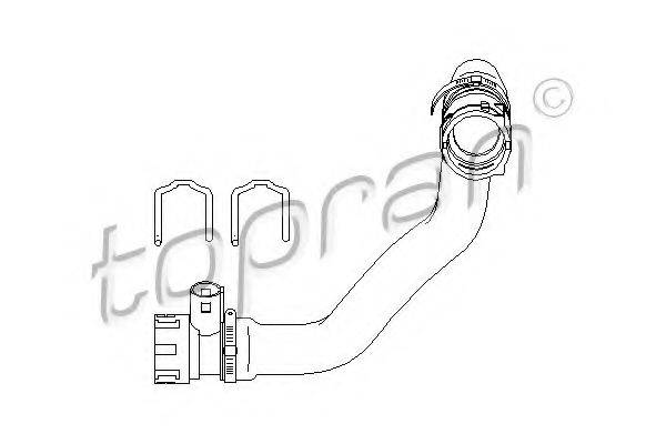 TOPRAN 501564 Шланг радіатора