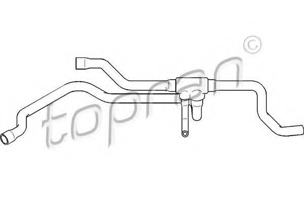 TOPRAN 501569 Шланг радіатора