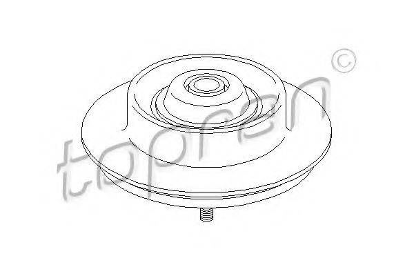 TOPRAN 500870 Опора стійки амортизатора