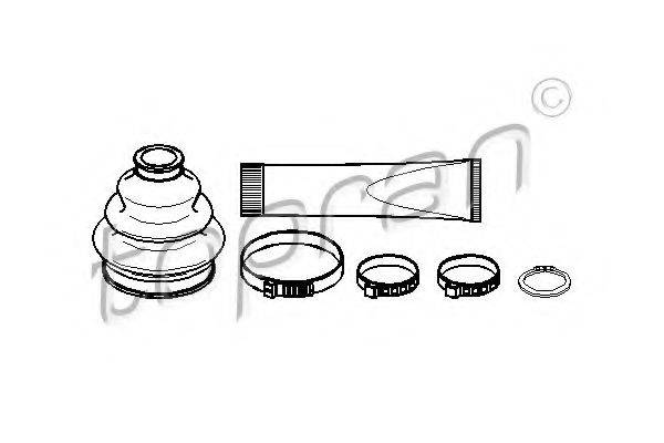 TOPRAN 500591 Комплект пильника, приводний вал