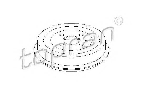 TOPRAN 500977 Гальмівний барабан
