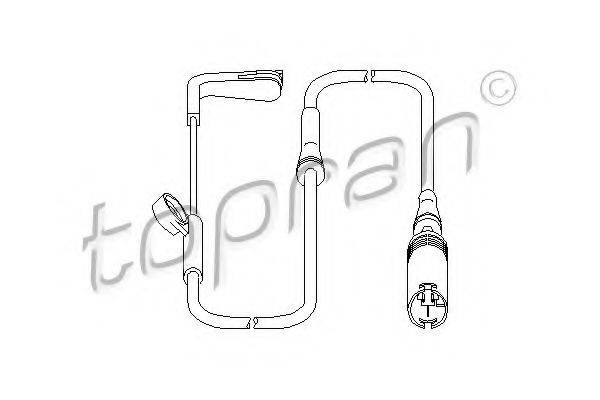 TOPRAN 500993 Датчик, знос гальмівних колодок