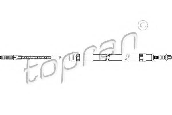 TOPRAN 501090 Трос, стоянкова гальмівна система