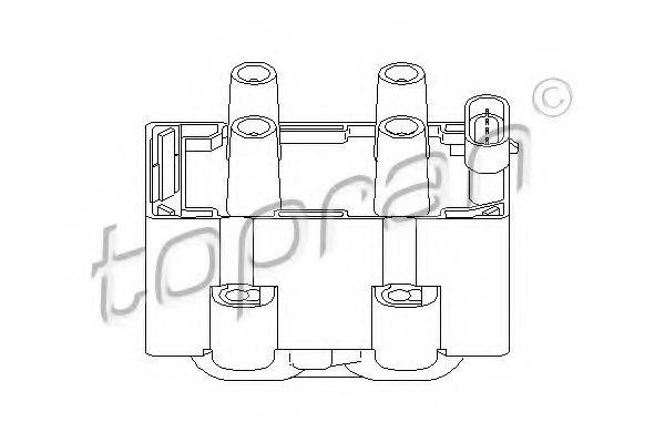 TOPRAN 700123 Котушка запалювання