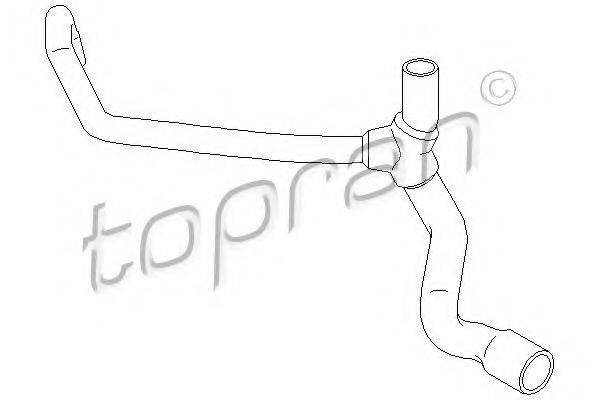 TOPRAN 700500 Шланг радіатора