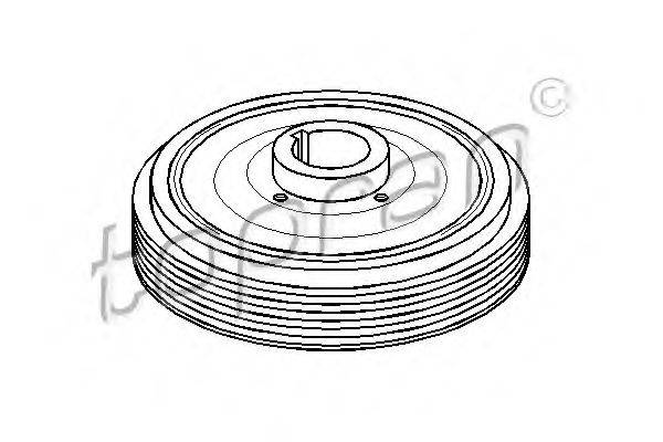 TOPRAN 721968 Ремінний шків, колінчастий вал