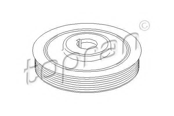 TOPRAN 721975 Ремінний шків, колінчастий вал