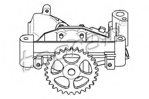 TOPRAN 721208 Масляний насос