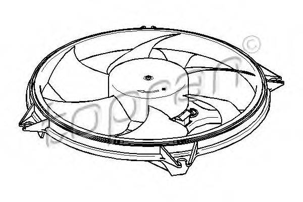 TOPRAN 721538 Вентилятор, охолодження двигуна