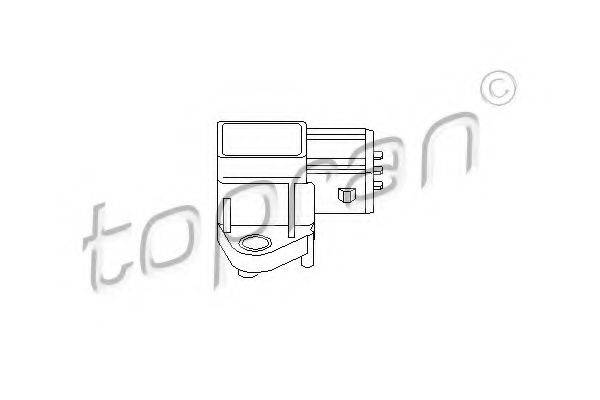 TOPRAN 722064 Датчик, тиск у впускному газопроводі