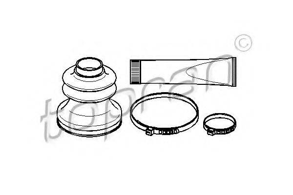 TOPRAN 721151 Комплект пильника, приводний вал