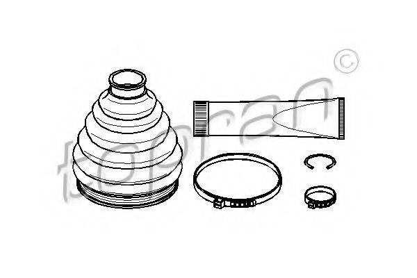 TOPRAN 722473 Комплект пильника, приводний вал
