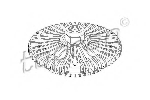 TOPRAN 111436 Зчеплення, вентилятор радіатора