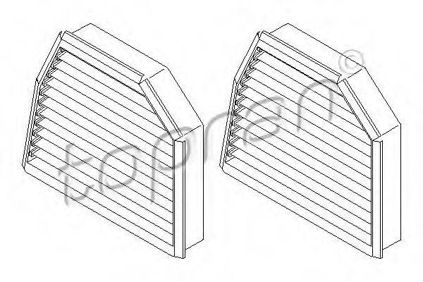 TOPRAN 407739 Фільтр, повітря у внутрішньому просторі